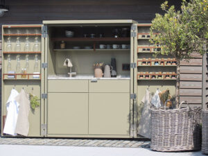 kitchen in a cupboard